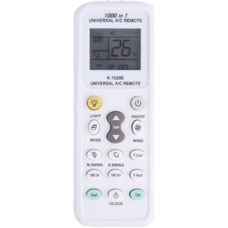 BUNTHAUS Telecommande Universelle clim, Télécommande Universelle pour Climatisation avec 1000 Codes, Compatible avec 99,99% des Climatiseurs, Écran LCD (1/5)