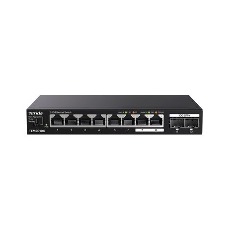 Tenda TEM2010X switch di rete 2.5G Ethernet (100/1000/2500) Desktop Nero