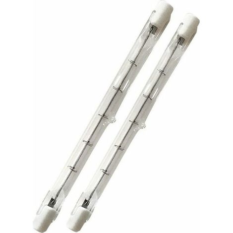 500W tube R7s 118mm halogène Dimmable Blanc Chaud 2800K ampoule crayon r7s linéaire 11000lm AC 200-240V pour l’éclairage de maison, travail, sécurité, lampadaire, etc (5pcs) (1/5)