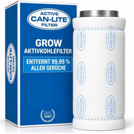 Can Lite filtre à charbon actif 425 m³ 125 mm filtre anti-odeurs filtre à air extraction d'air ventilation (1/5)