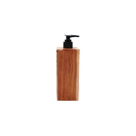 Distributeur de savon en bois de teck naturel - Carré- Vendu par 1 (1/4)