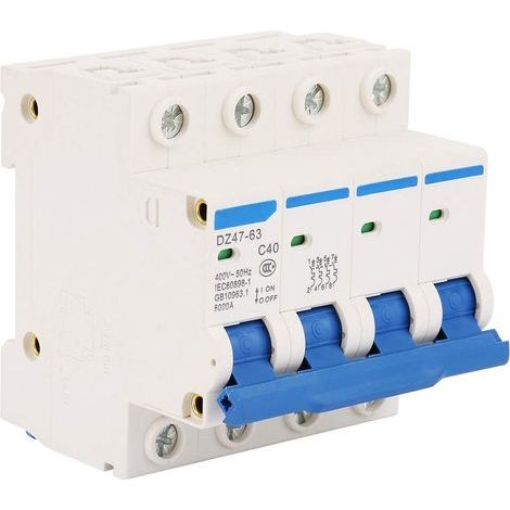 4P 6KA 50Hz DZ47-63 Miniatur-Leistungsschalter 40A 400V Überlast- und Kurzschlussschutz für Beleuchtungsverteilungsleitungen in Wohngebieten (1/5)