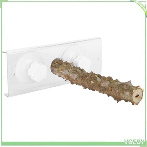 Perche de douche pour oiseaux - FAFEICY - perche 20 cm - antidérapante - ventouses lourdes - portable (1/5)