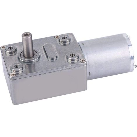DC 24V 5-150RPM Large Micro Type Worm Gear Motor DC Speed Reduction Motor DC Gear Reduction Motor Full Metal Transmission Box(5RPM) Motoréducteur à vis sans fin 24V 5RPM, métal, pour robotique et aut (1/5)