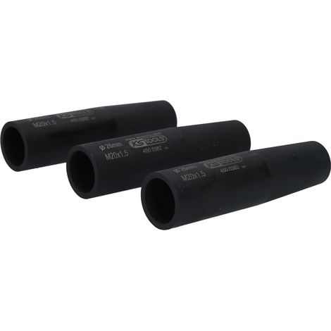 KS TOOLS Jeu de douilles de centrage et de protection d'écrous de roues, M20x1,5, Ø26,0 mm, 3 pcs ( 450.0375 ) (1/2)
