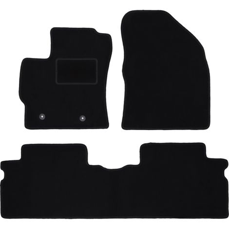 Tapis en velours noir pour : Toyota Auris I à hayon (2006-2013) (1/5)