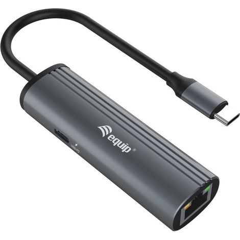 Equip USB-C-auf-RJ45-Gigabit-Netzwerk + PD-Adapter