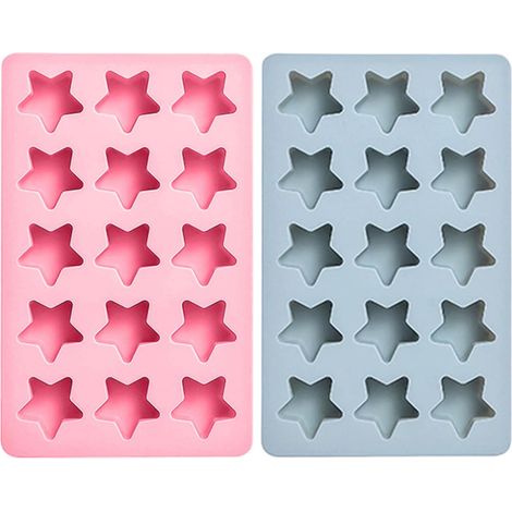 à glaçons en silicone, 2 plateaux étoiles, plateau silicone de qualité (1/5)