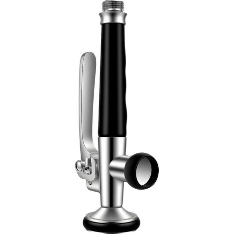 Rociador para fregadero de cocina, fabricado en latón, diseño ahorrador de agua, color negro. (1/2)
