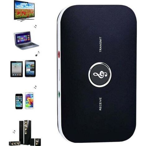 RT-B6 Trasmettitore e ricevitore Bluetooth 2 in 1, adattatore audio wireless con audio HiFi da 3,5 mm per smartphone, TV e PC (1/5)