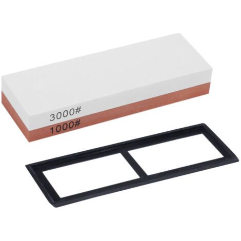 Pierre à aiguiser grain 1000/3000, meule Double face pour cuisine extérieure, pierre à aiguiser (1/4)