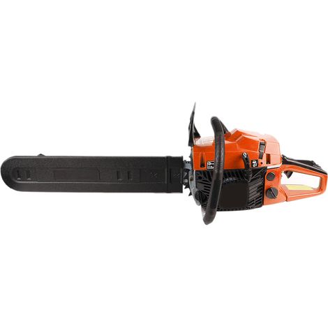 Skecten – Tronçonneuse thermique 52cc – 3 CV – Guide 45 cm pour coupe précise – Système anti-vibrations – 2 chaînes incluses (1/5)
