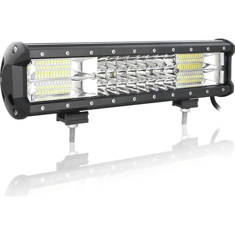 Barre lumineuse LED 15 pouces 216W, faisceau combiné d'inondation 12V 24V, lampes de travail pour camions tout-terrain 4x4, ODIPIE (1/3)