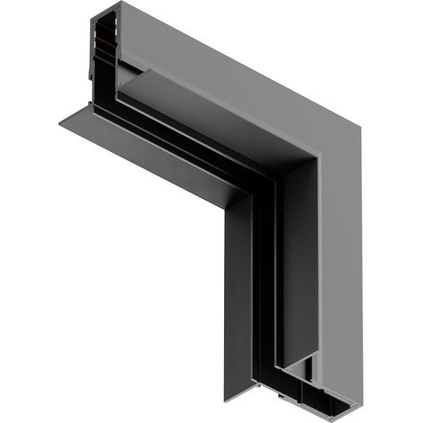 Connecteur de rail magnétique 1 phase en saillie noir angulaire haut bas 10 mm Milagro (1/3)