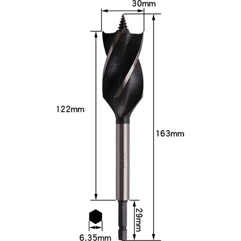 Foret de 30 mm pour le bois, la menuiserie, l'entretien, l'assemblage et les travaux de bricolage.-AquaForge (1/4)