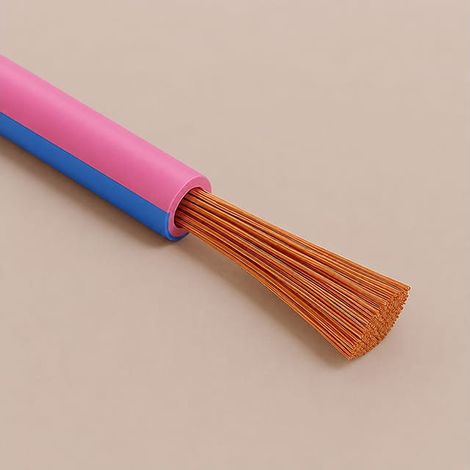 Cavo Filo Unipolare H05V-K sez. 0,75 mmq Rosa/Blu