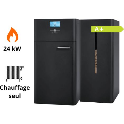 Chaudière à granulés CPA Evolution 24 KW avec silo De Dietrich