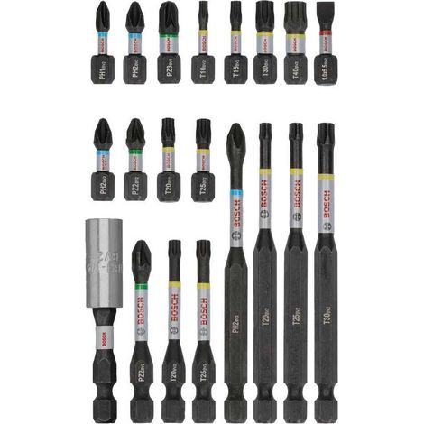 Set PRO Impact Bosch con 20 punte metalliche