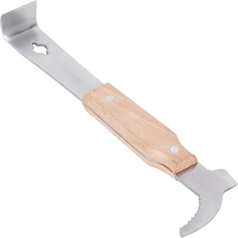 Honigmesser aus Edelstahl mit Holzgriff, Bienenstockschaber, Imkerwerkzeug zum Schneiden von Honig (1/5)