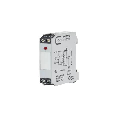Koppelbaustein 230 V/AC (max) 1 Schließer Metz Connect 11061305  1 St. (1/2)