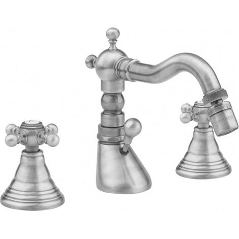 EURORAMA - Batteria Bidet 3 Fori Con Canna A Saltello - Serie: Orientes - Colore: Cromato (1/2)