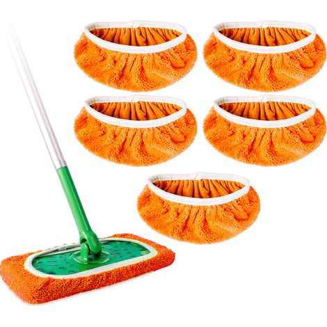 Compatibile con il mocio Swiffer - Confezione da 5 - Arancione, 25,4 x 11,5 cm (per mocio Swiffer) (1/4)