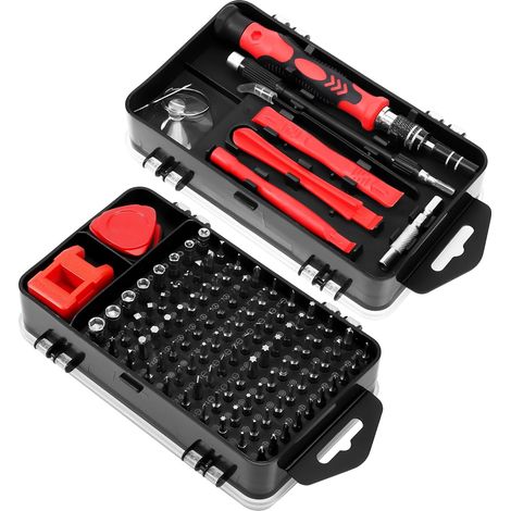 Kit De Tournevis De Précision - 116 Pièces - Embouts En Acier Chrome-Vanadium HRC65 - Pour Réparation Téléphone Ordinateur Montre - 1 Unité (1/5)