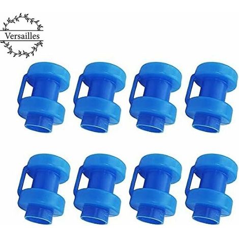 Capuchon Pour Tige De Filet De Trampoline - Diamètre 25 Mm - Compatible Tiges 2,5 À 2,8 Cm - Bleu - Lot De 8 Pièces (1/5)