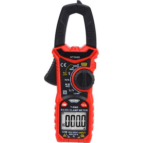 HT206 AC/DC digitales Zangenmessgerät, misst Wechselspannung und -strom, Widerstand (HT206D) (1/5)