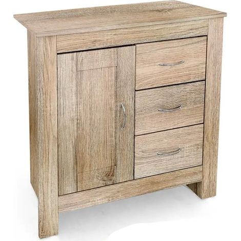 Mueble de almacenamiento bioclimático 80 x 35 x 80 cm en roble natural