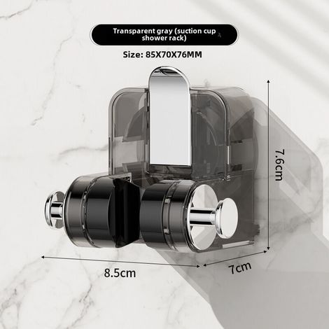 Support de Douche - Ventouse Réglable en Acier Inoxydable - Pour Pommeau de Douche - Salle de Bain et Toilettes - 1 Pièce (1/5)