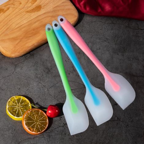 Lot de 3 Spatules en Silicone - Grattoirs Résistants Chaleur - Ustensiles Cuisson Pâtisserie (1/5)