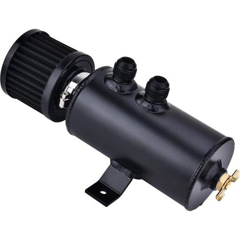 Réservoir De Reniflard D'huile - 750 ML - Filetage 10AN 7/8-14 UNF Et Valve De Décharge 3/8 NPT - Universel Pour Moteur - 1 Pièce (1/5)