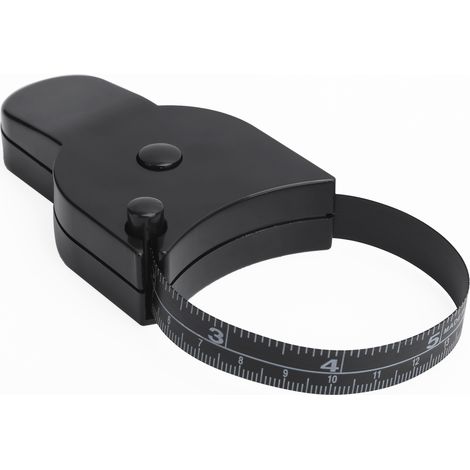 Mètre ruban rétractable noir de 150 cm / 60 pouces pour le corps, la taille, la tête, les hanches et les jambes. (1/5)