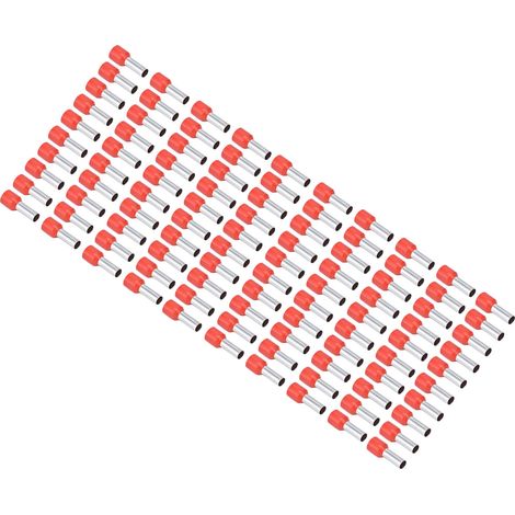 100 Stück isolierte Crimp-Kabelschuhe für 8AWG-Kabel, Kupferverbinder für elektrische Installationen E10-12