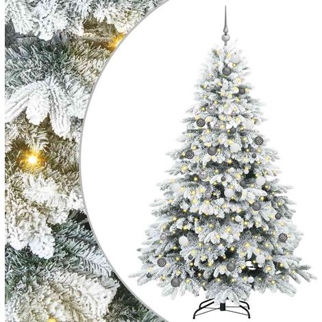 Albero di Natale artificiale con 300 LED Bianco 210 cm PE e PVC vidaXL (1/5)