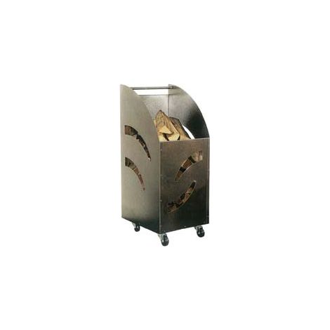 PORTALEGNA IN ACCIAIO CON RUOTE SMONTABILI  cm.32x42x80h. (601)    MILLE