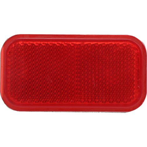 Selbstklebende Sicherheitsreflektoren für Fahrzeuge und Motorräder, Rot, ABS, 4,5 x 8,5 cm, 1 Stück (1/5)