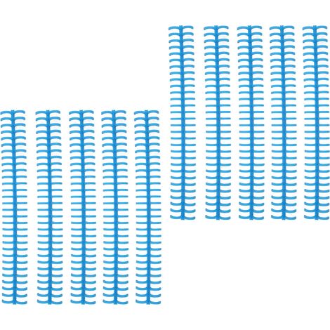 Vendus par paquets de 10, bandes de reliure à feuilles mobiles de 30 trous, dos de reliure en plastique, diamètre intérieur de 13 mm, bleus. (1/5)
