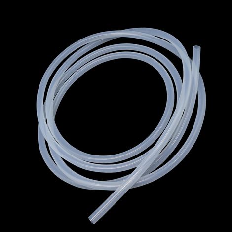 Tuyau en silicone 6 mm ID x 9 mm OD 4 mètres, tuyau flexible en silicone pour eau et air, tube transparent (1/5)