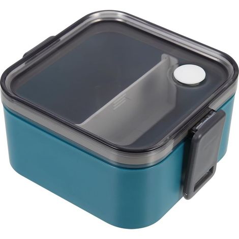Boîte à bento carrée en plastique vert PRETYZOOM pour (1/5)