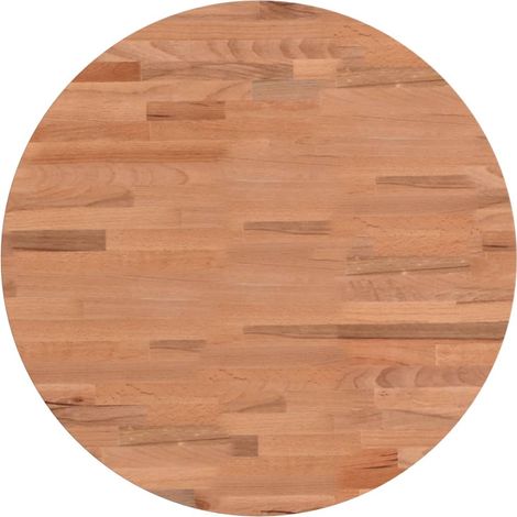 Dessus de table Dessus de bureau Plateau de table Ø50x1,5 cm rond bois massif de hêtre (1/5)