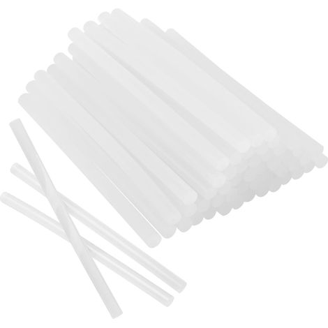Pack de 50 bâtons de colle chaude 11mm x 200mm, bâtons transparents pour pistolet à colle chaude, colle pour bricolage, réparations et décorations – Bâtons universels pour pistolet à colle. (1/5)