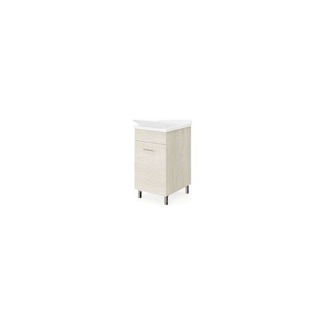 LAVATOIO LEGNO 45X50 ROVERE GHIACCIO