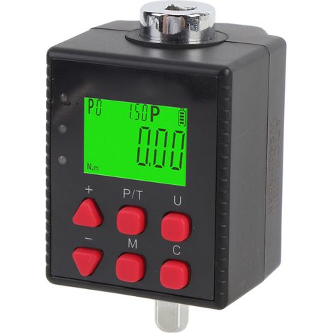 Digitaler Drehmomentadapter, 1/4-Zoll-Vierkantantrieb, 0,3–30 Nm, Digitalanzeige, akustisches und optisches Signal (1/5)