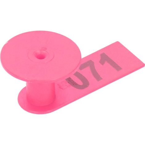 Etichetta auricolare per pecore – TPU + rame – rosa – antiruggine – per bestiame – accessorio per l'allevamento