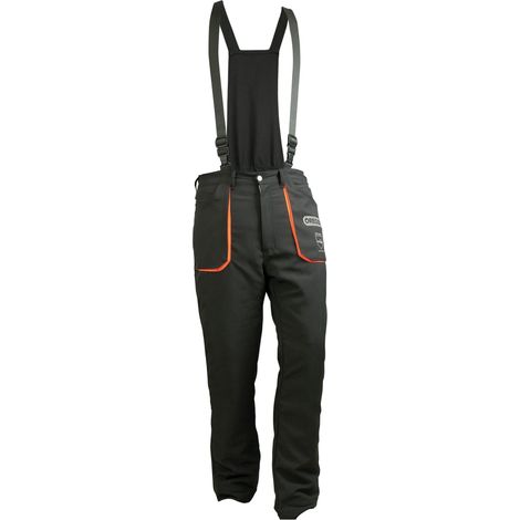 Oregon Yukon Pantaloni con Pettorina e Bretelle Protettivi, Indossabili durante l'utilizzo della Motosega, Taglia XL - Protezione di tipo A (1/4)