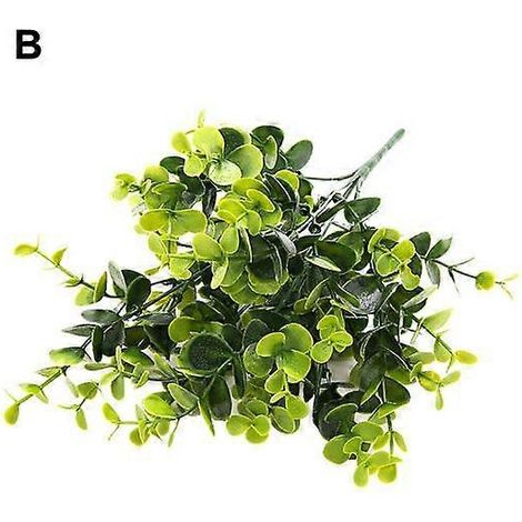 pièce de fausse herbe artificielle verte en plastique pour bonsaï, décoration de jardin, maison ou bureauB (1/5)
