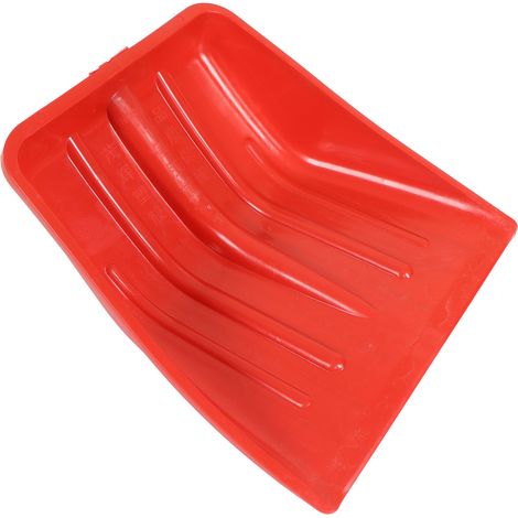 Pelle à neige rouge en plastique PP épais résistante et robuste, sûre pour enfants, idéale pour le jardin, 48 x 44 cm (1/5)