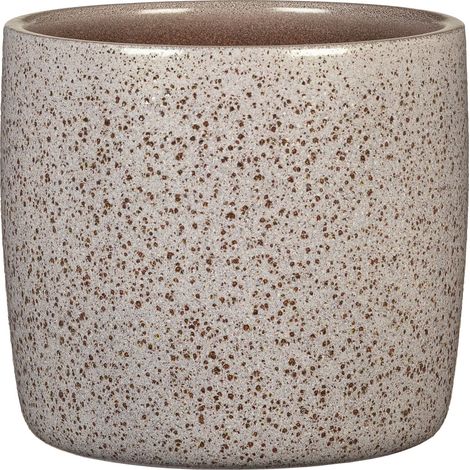 Scheurich Solido, Blumentopf aus Keramik, Farbe: Roccia, 21,2 cm Durchmesser, 19,3 cm hoch, 5,6 l Vol.